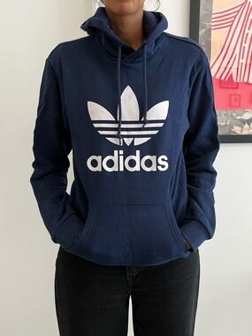 ADIDAS Blue hoodie S